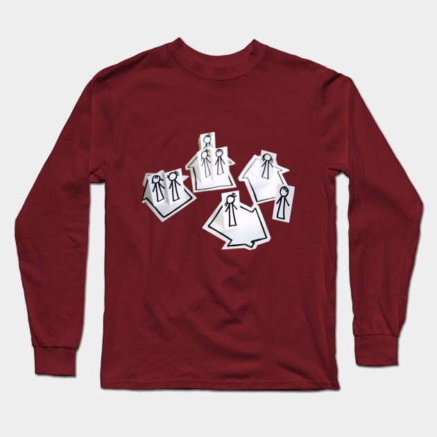 Avoid Large Social Gatherings Long Sleeve T-Shirt by Artistic Design